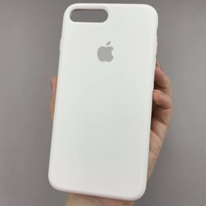 Чохол для Apple iPhone 7 Plus силікон кейс чохол із закритим низом на телефон айфон 7 плюс білий h5p