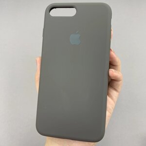 Чохол для Apple iPhone 7 Plus силікон кейс чохол із закритим низом на телефон айфон 7 плюс сірий h5p