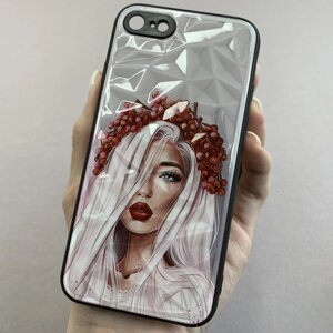 Чохол для Apple iPhone SE 2020 Ladies з дівчинкою українкою чохол на телефон айфон се 2020 білий