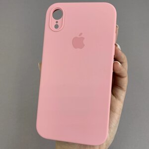 Чохол для Apple iPhone XR матовий з мікрофіброю закритою камерою чохол на телефон айфон хр рожевий n8u