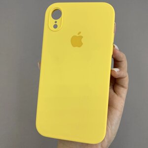 Чохол для Apple iPhone XR матовий з мікрофіброю закритою камерою чохол на телефон айфон хр жовтий n8u