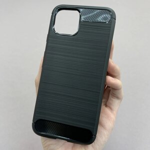 Чохол для Google Pixel 4 чохол бампер карбон на телефон гугл піксель 4 чорний pls