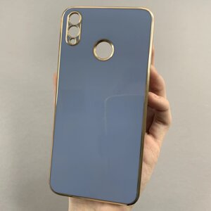 Чохол для Honor 8X чохол із золотою окантовкою на телефон хонор 8х синій h7y