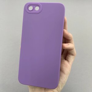 Чохол для Huawei Y5 2018 чохол однотонний із захистом камери на телефон хуавей у5 2018 фіолетовий s2l
