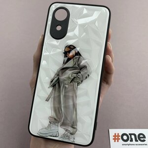 Чохол для Oppo A17K Ladies з 3д ефектом із фешен дівчинкою чохол на телефон оппо а17к білий