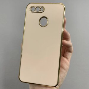 Чохол для Oppo A5s чохол із золотою окантовкою на телефон оппо а5с пудровий h7y