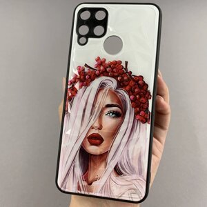 Чохол для Realme C15 Ladies з 3д ефектом з принтом дівчинки чохол на телефон реалмі с15 українка