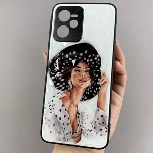 Чохол для Realme Narzo 50A Prime Ladies з 3д ефектом дівчина в капелюсі чохол на телефон реалмі нарзо 50а прайм