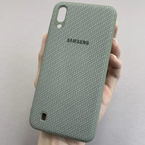 Чохол для Samsung Galaxy M10 карбоновий чохол накладка на телефон самсунг м10 сірий l3e