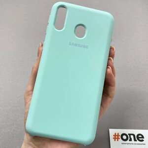 Чохол для Samsung Galaxy M20 однотонний матовий чохол на телефон Самсунг М20 бірюзовий HQS