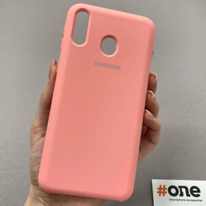 Чохол для Samsung Galaxy M20 однотонний матовий чохол на телефон Самсунг М20 персиковий HQS