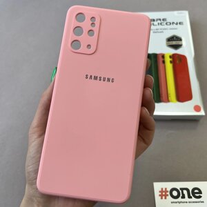 Чохол для Samsung Galaxy S20 Plus із захистом для камери чохол на телефон Самсунг С20 плюс рожевий S1Q