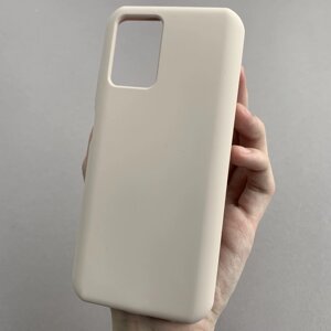 Чохол для Xiaomi Poco M5s силікон кейс чохол з мікрофіброю на телефон сяомі поко м5с пудровий r4e