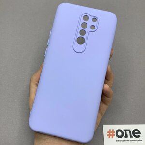 Чохол для Xiaomi Redmi 9 матовий з мікрофіброю чохол накладка на телефон сяомі редмі 9 бузковий CFA