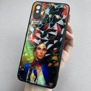 Чохол для Xiaomi Redmi 9A Ladies дівчинка з півонії чохол на телефон сяомі редмі 9а