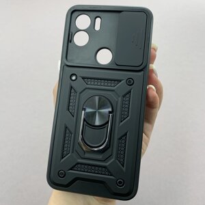 Чохол для Xiaomi Redmi A2+ протиударний із шторкою чохол на телефон сяомі редмі а2+ чорний crt