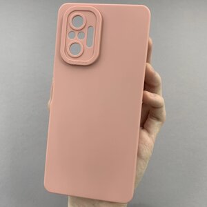 Чохол для Xiaomi Redmi Note 10 Pro чохол однотонний із захистом камери на сяомі редмі нот 10 про бежевий s2l