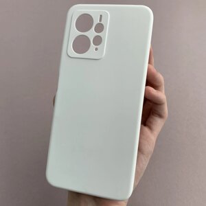 Чохол для Xiaomi Redmi Note 12 4G силікон кейс чохол з мікрофіброю на сяомі редмі нот 12 4г білий r4e