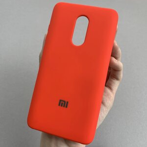 Чохол для Xiaomi Redmi Note 4x з мікрофіброю оксамитовий всередині накладка чохол на сяомі нот 4х червоний CFA