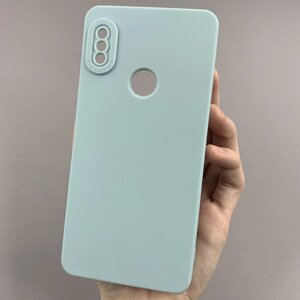 Чохол для Xiaomi Redmi Note 5 чохол однотонний із захистом камери на телефон сяомі редмі нот 5 блакитний s2l