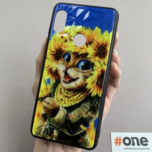 Чохол для Xiaomi Redmi Note 5 патріотичний котик чохол із захистом камери на сяомі редмі нот 5 f8e