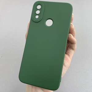 Чохол для Xiaomi Redmi Note 7 силіконовий кейс із захистом камери на сяомі редмі нот 7 темно-зелений l8o