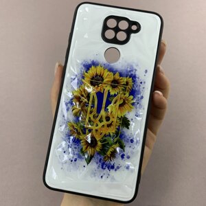 Чохол для Xiaomi Redmi Note 9 патріотичний чохол з гербом на телефон сяомі редмі нот 9 білий f8e