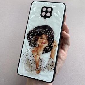 Чохол для Xiaomi Redmi Note 9 Pro Ladies з 3д ефектом дівчинка в капелюсі чохол на телефон сеомі редмі нот 9 про