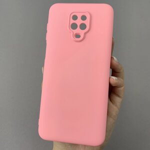 Чохол для Xiaomi Redmi Note 9s матовий із захистом камери чохол на телефон сяомі редмі нот 9с рожевий cfa
