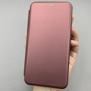 Чохол-книга для Huawei Y6 2018 книжка з підставкою на телефон хуавей у6 2028 бордова stn