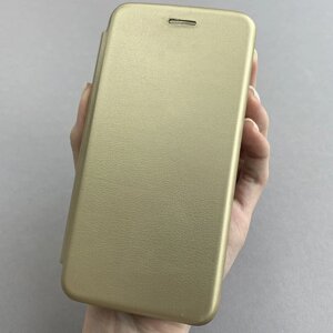 Чохол книга для Meizu M6t книжка з підставкою на телефон мейзу м6т золота stn