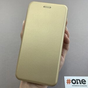 Чохол книга для Meizu Note 9 книжка з підставкою на телефон мейзу нот 9 золота stn