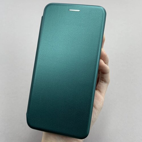 Чохол-книга для Samsung Galaxy A52s книжка з підставкою на телефон самсунг а52с темно-зелена stn