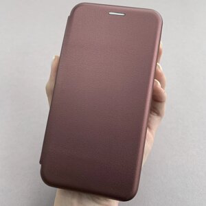 Чохол книга для Samsung Galaxy M30s книжка з підставкою на телефон самсунг м30с бордова stn