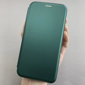 Чохол книга для Samsung J7 Neo 2017 J701 книжка з підставкою на телефон самсунг дж7 нео темно-зелена stn