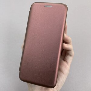 Чохол книга для Samsung S8 книжка з підставкою на телефон самсунг с8 бордова stn