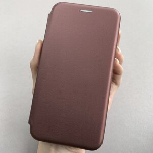 Чохол книга для Samsung S8 Plus книжка з підставкою на телефон самсунг с8 плюс бордова stn