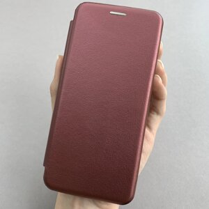 Чохол книга для Samsung S9 Plus книжка з підставкою на телефон самсунг с9 плюс бордова stn