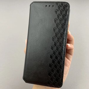 Чохол-книга для Xiaomi Mi 11 шкіряна книжка з підставкою на телефон сяомі мі 11 чорна rhm