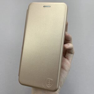 Чохол-книга для Xiaomi Poco F3 книжка з поставкою на телефон сяомі поко ф3 рожеве золото stn