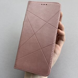 Чохол-книга для Xiaomi Poco M3 кишеня шкіра з магнітом чохол книжка на сяомі поко м3 рожеве золото