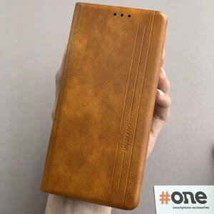 Чохол-книга для Xiaomi Redmi Note 11 книжка з підставкою магнітом чохол на сяомі редмі нот 11 коричнева N6Y