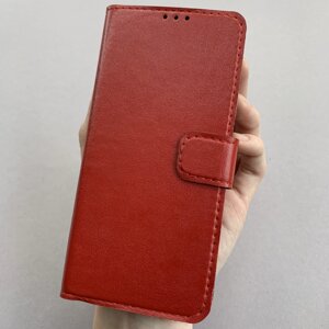 Чохол-книга для Xiaomi Redmi Note 8T чохол книжка з хлястиком на телефон сяомі редмі нот 8т червона b6r