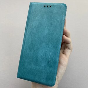 Чохол-книга для Xiaomi Redmi Note 9 книжка із захистом камери на телефон сяомі редмі нот 9 бірюзова prm