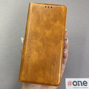 Чохол-книга для Xiaomi Redmi Note 8T шкіряна книжка на телефон сяомі редмі нот 8т коричнева prm