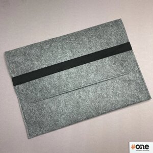 Чохол-конверт для MacBook 13.3 чохол для ноутбука діагональ 13.3 фетровий повстяний чохол темно-сірий L4R