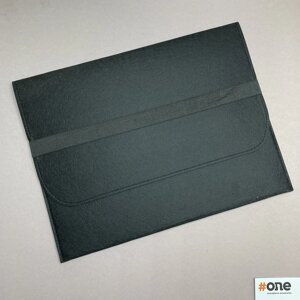 Чохол-конверт для MacBook 14 чохол для ноутбука діагональ 14 фетровий чохол чорний L4R