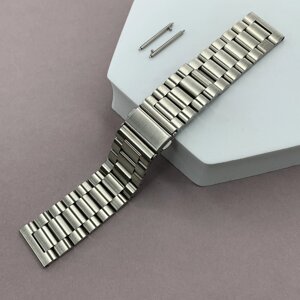 Ремінець 22 мм для Mibro X1 металевий блоковий ремінець на годинник мібро х1 сталевий stl