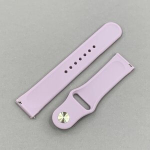 Ремінець 22 мм для Samsung Galaxy Watch 4 46 mm силіконовий ремінець для самсунг вотч 4 бузковий wtc
