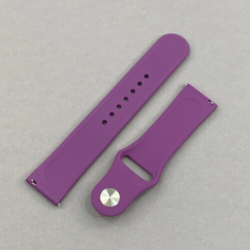 Ремінець 22 мм для Samsung Gear S3 силіконовий ремінець для смарт годинник самсунг геар с3 фіолетовий wtc